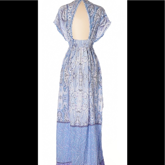🤍 VICTORIA’S SECRET Boho Paisley CoverUp Caftan Maxi - Picture 3 of 8